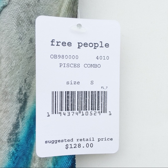 Free People Tie Dye Velvet Midi Skirt NEW - Picture 7 of 8